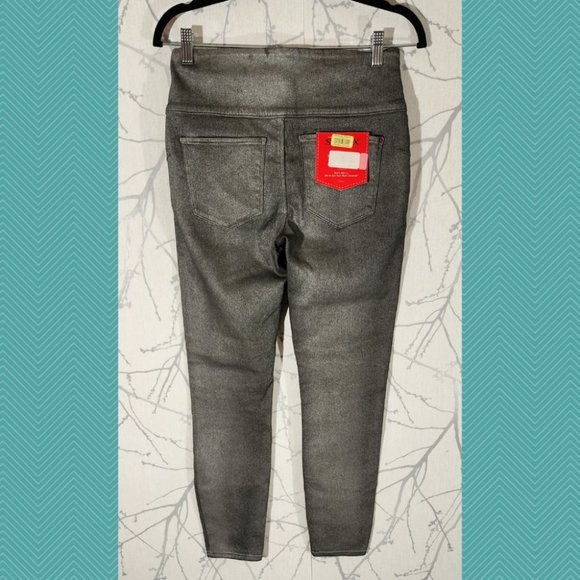 Spanx NWT Gray Pewter High Rise Pull On Denim Solace Leggings - Picture 2 of 5